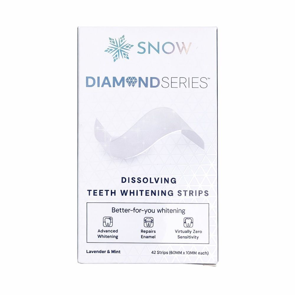 SNOW Diamond Series Dissolving Teeth Whitening Strips 42 Strips NEW